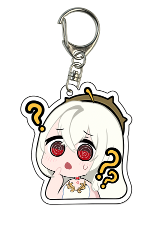 Gantungan Kunci Akrilik VTuber Fania Anelia (Ekspresi Bingung)