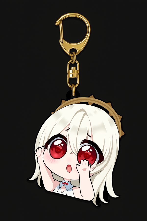 Gantungan Kunci Akrilik Fania Anelia (Ekspresi Puppy Eyes)