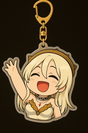 Gantungan Kunci Akrilik VTuber Fania Anelia (Ekspresi Ceria)