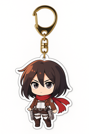 Gantungan Kunci Chibi Mikasa Ackerman - Attack on Titan