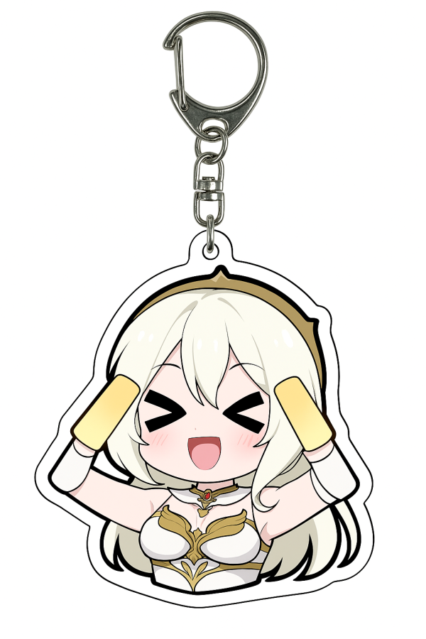 Gantungan Kunci Akrilik VTuber Fania Anelia (Pose Lightstick)