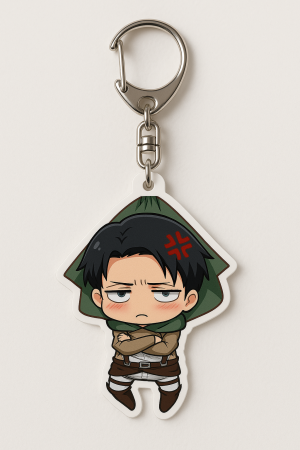 Gantungan Kunci Chibi Levi Ackerman - Attack on Titan