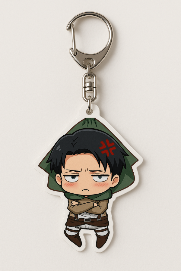 Gantungan Kunci Chibi Levi Ackerman - Attack on Titan