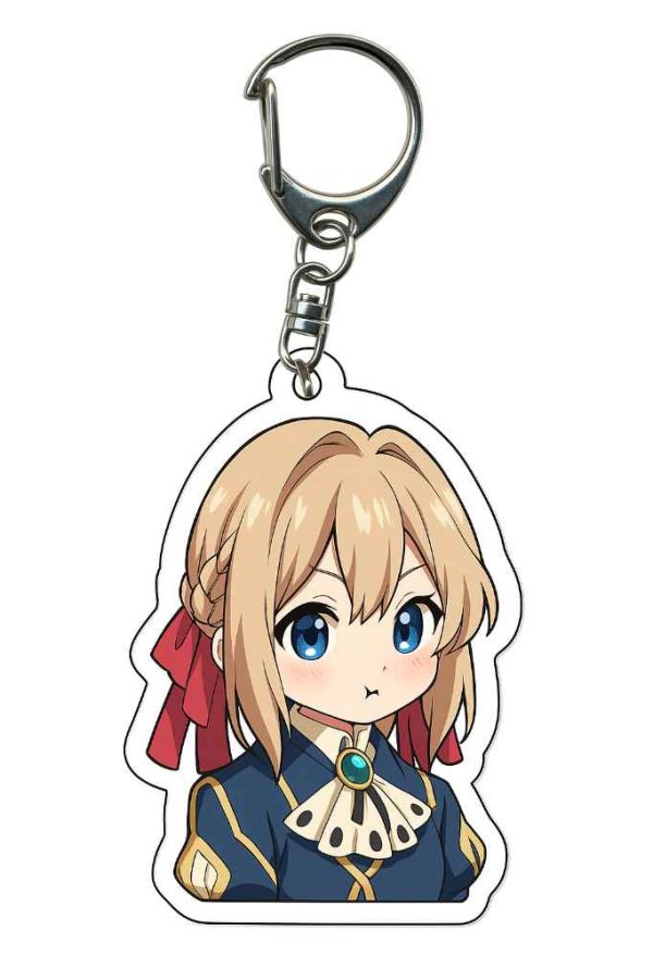Gantungan Kunci Akrilik Violet Evergarden (Chibi)